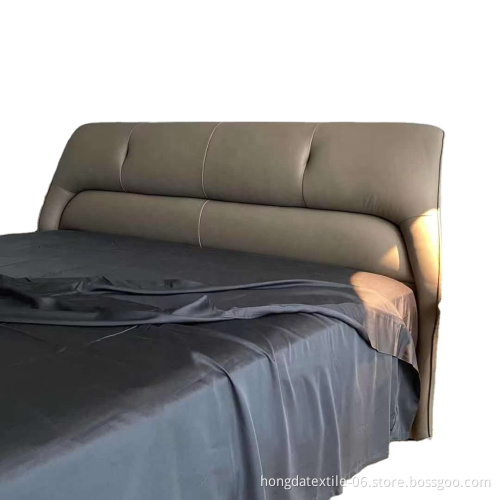 100% Organic Eucalyptus Lyocell Solid Dyed White Eco-Friendly Vegan Silk Bed Sheet
